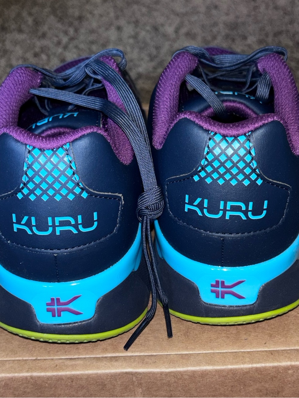 Kuru Quantum 2.0 Womens Size 9.5 Wide Grape Athletic Running Shoes Sneakers New - Picture 3 of 7